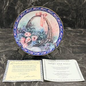 W.L. George “Tulips and Lilacs” by Lena Liu Collector Plate